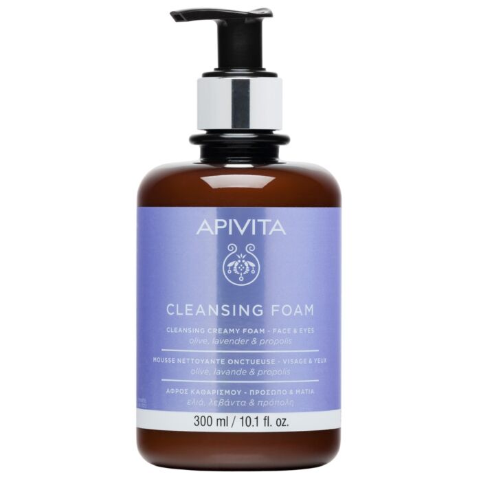 Crema Espuma limpiadora para rostro y ojos – 300ml | APIVITA