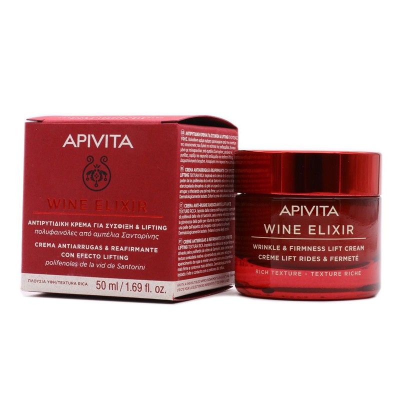 Crema Antiarrugas y Reafirmante con Efecto Lifting – Textura Rica –  50ml | APIVITA