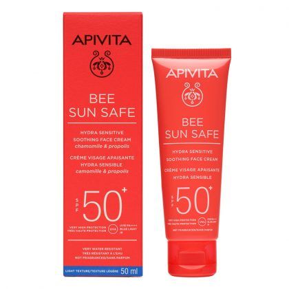 hydra sensitive crema facial calmante spf50+ 50ml | apivita