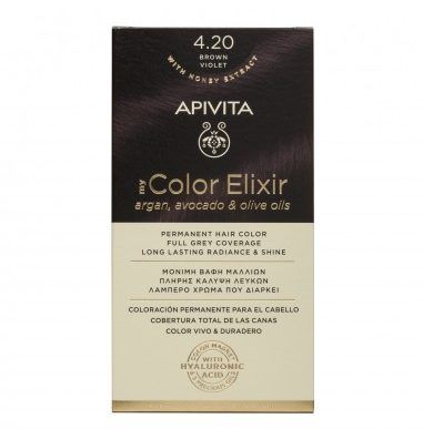tinte my color elixir n 4.20 castaño violeta | apivita
