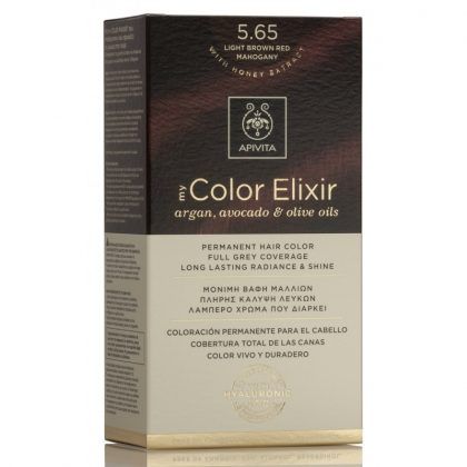 tinte my color elixir n 5.65 castaño claro caoba | apivita