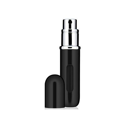 botella de perfume recargable mini atomizador 4ml negro