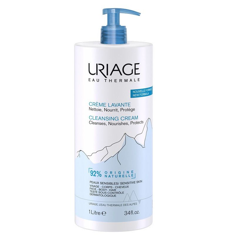 crema limpiadora para rostro cabello y cuerpo 200ml | uriage