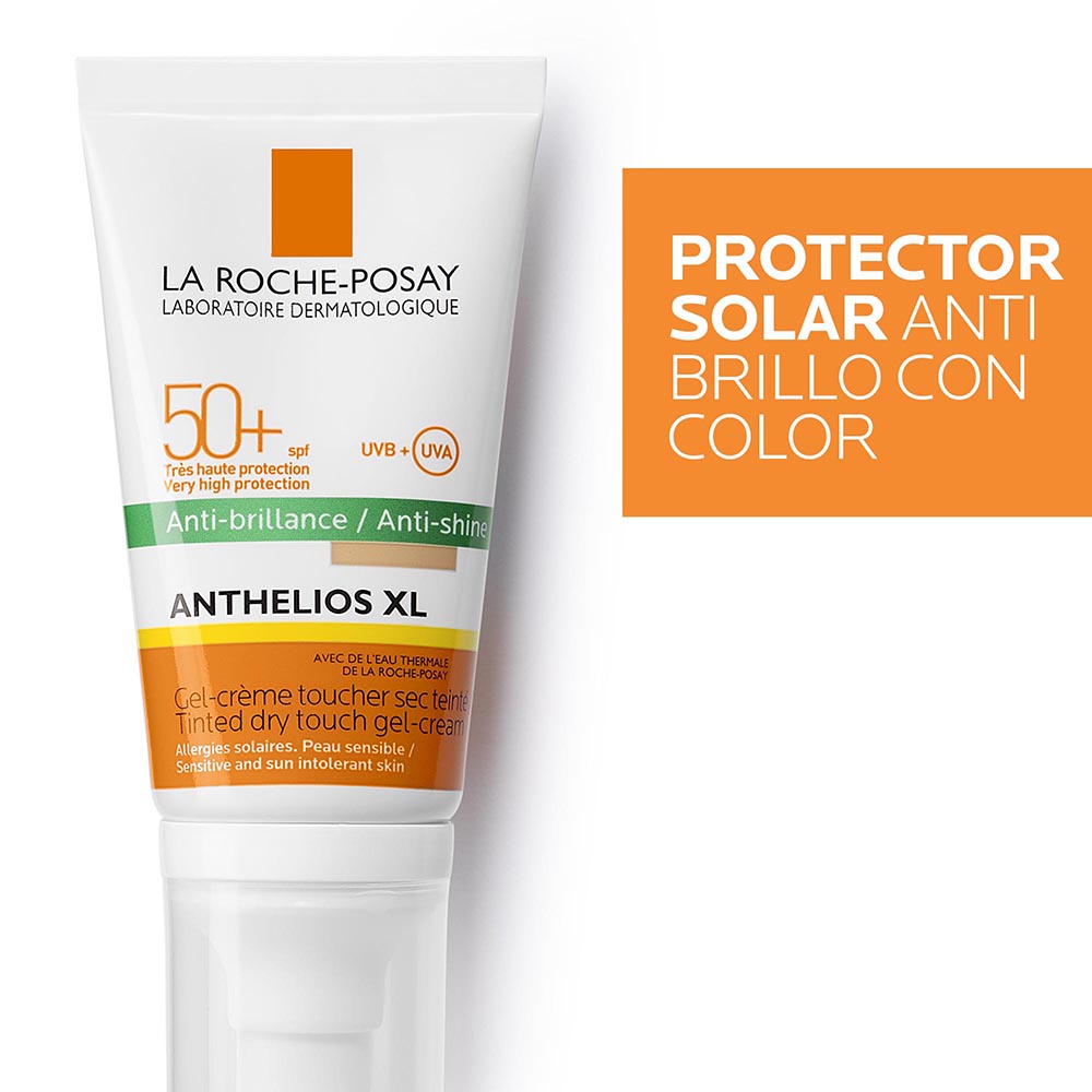 Crema facial Anthelios - Gel con color y protector solar - 50 ml | LA ROCHE POSAY