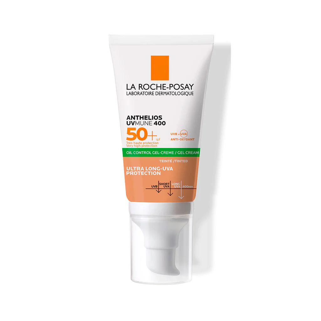 Crema facial Anthelios – Gel con color y protector solar – 50 ml | LA ROCHE POSAY