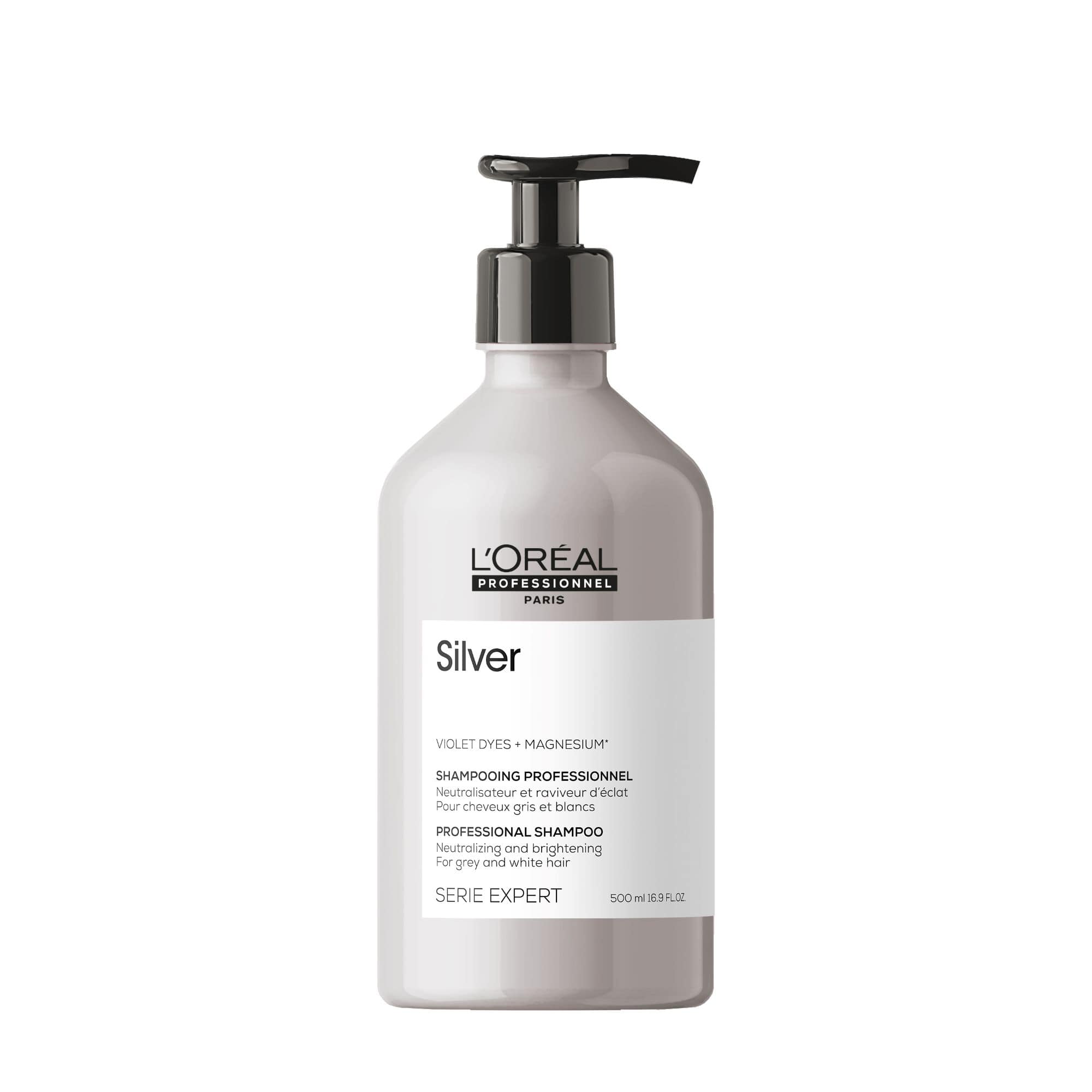 Champú Silver para cabellos grises o blancos – 500ml  | L´ÒREAL EXPERT PROFESSIONEL