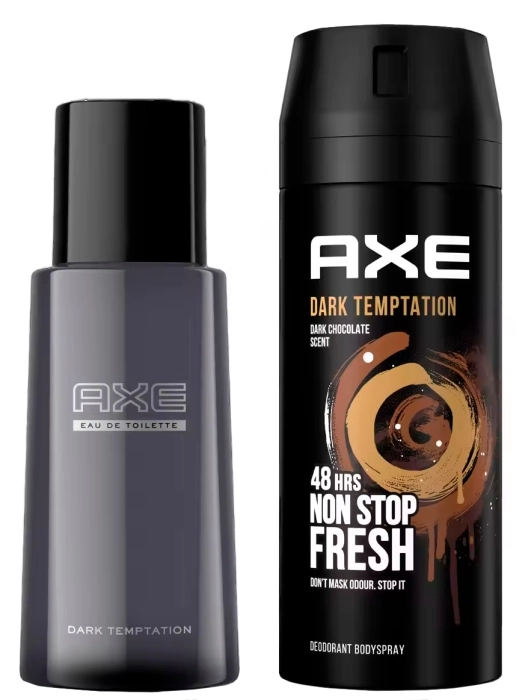 Neceser para regalo - Axe Duo Dark Temptation - Desodorante & BodySpray dark temptation 150ml - Perfume Eau de toilete dark temptation 100ml | AXE