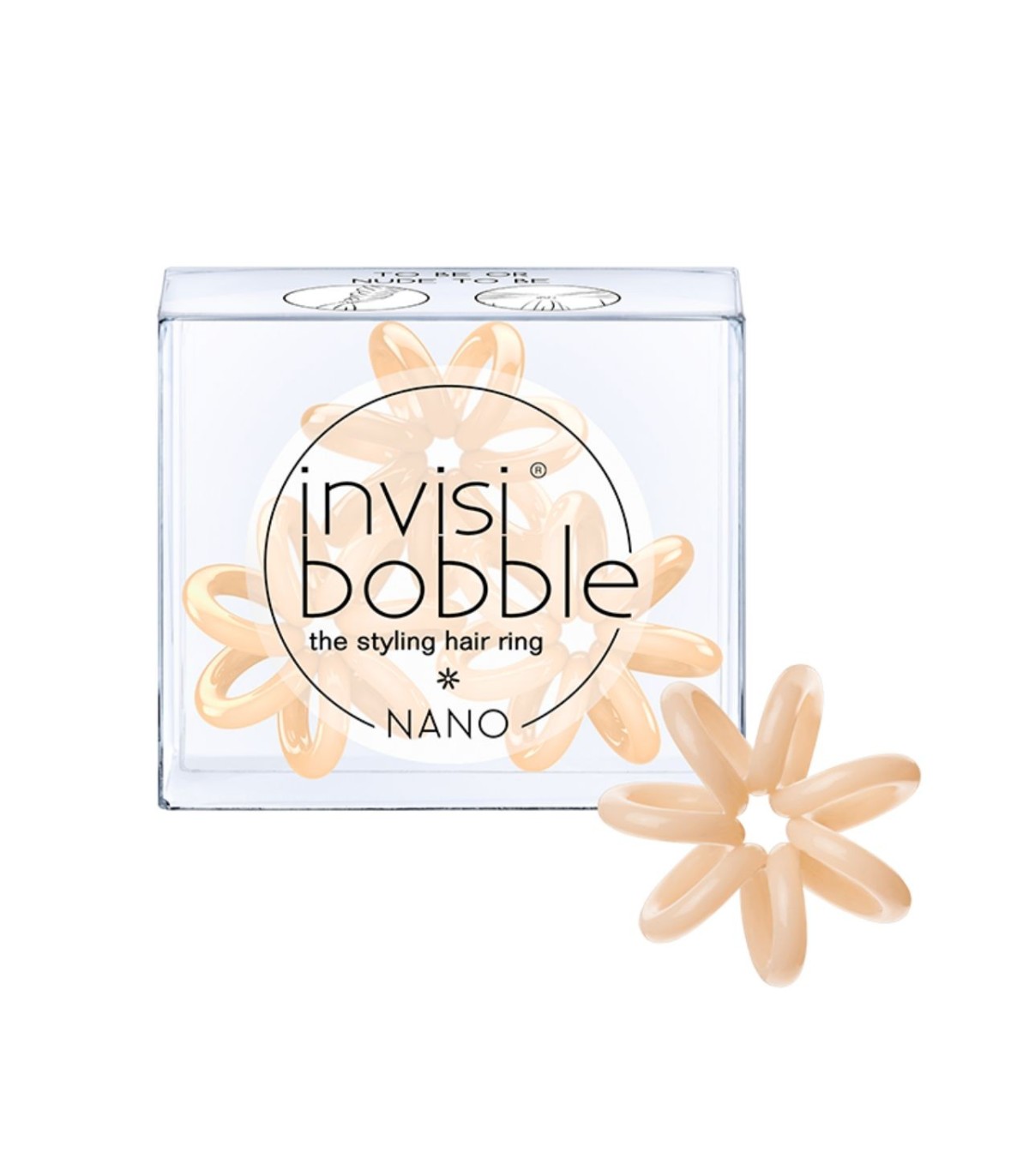 Goma del pelo – nano to be – color nude – 3ud | INVISIBOBBLE