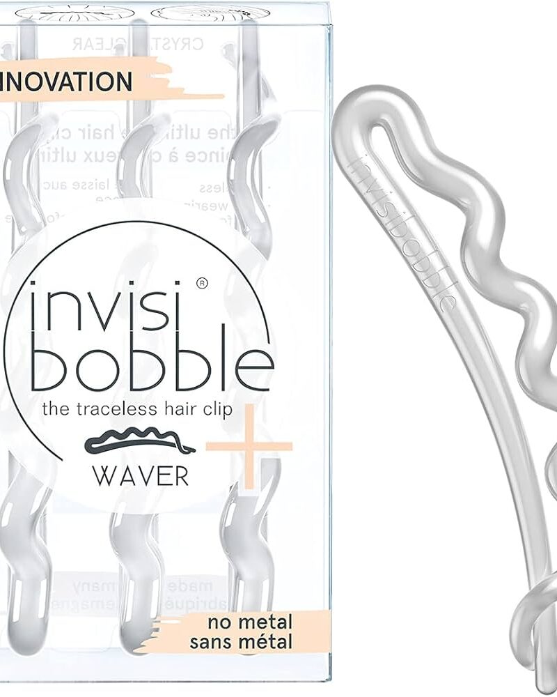 OUTLET | INVISIBOBBLE Pinzas De Pelo Con Clip – Transparente - Pack De 3