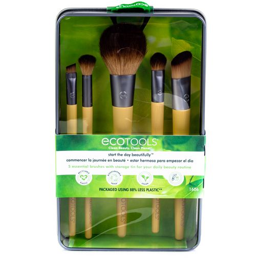 ECOTOOLS Set de Pinceles de Maquillaje – Start the Day – El Kit Perfecto para un Maquillaje Impecable y Natural - Imagen 3