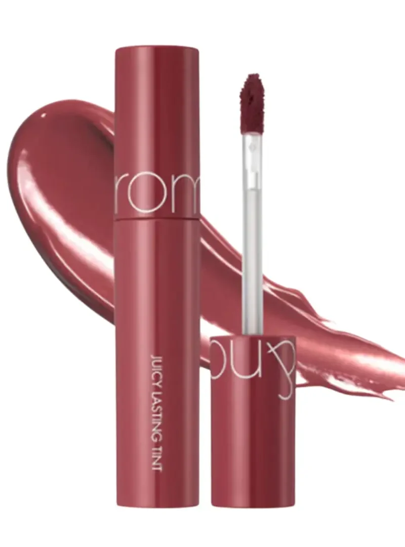 OUTLET | ROM&ND Juicy Lasting Tint Tinte Labial 28 Bare Fig – Brillo Jugoso y Larga Duración